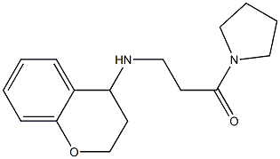 3-(3,4-dihydro-2H-1-benzopyran-4-ylamino)-1-(pyrrolidin-1-yl)propan-1-one Structure