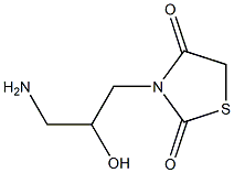 3-(3-amino-2-hydroxypropyl)-1,3-thiazolidine-2,4-dione Structure