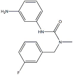 3-(3-aminophenyl)-1-[(3-fluorophenyl)methyl]-1-methylurea 구조식 이미지