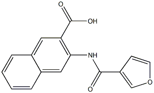 3-(3-furoylamino)-2-naphthoic acid 구조식 이미지