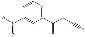 3-(3-nitrophenyl)-3-oxopropanenitrile 구조식 이미지
