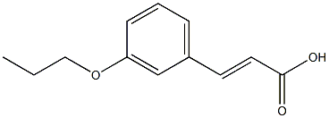 3-(3-propoxyphenyl)prop-2-enoic acid Structure