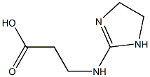 3-(4,5-dihydro-1H-imidazol-2-ylamino)propanoic acid Structure