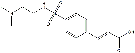 3-(4-{[2-(dimethylamino)ethyl]sulfamoyl}phenyl)prop-2-enoic acid 구조식 이미지