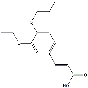 3-(4-butoxy-3-ethoxyphenyl)prop-2-enoic acid Structure