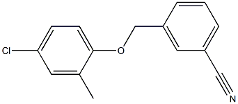 3-(4-chloro-2-methylphenoxymethyl)benzonitrile 구조식 이미지