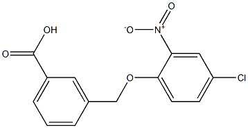 3-(4-chloro-2-nitrophenoxymethyl)benzoic acid Structure