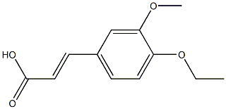 3-(4-ethoxy-3-methoxyphenyl)prop-2-enoic acid 구조식 이미지