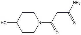 3-(4-hydroxypiperidin-1-yl)-3-oxopropanethioamide Structure