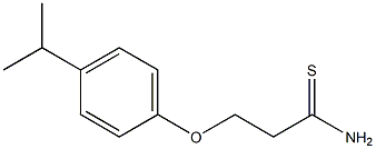 3-(4-isopropylphenoxy)propanethioamide 구조식 이미지