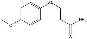 3-(4-methoxyphenoxy)propanethioamide Structure