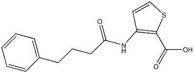 3-(4-phenylbutanamido)thiophene-2-carboxylic acid 구조식 이미지