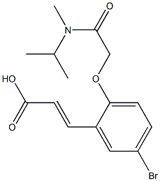 3-(5-bromo-2-{[methyl(propan-2-yl)carbamoyl]methoxy}phenyl)prop-2-enoic acid Structure
