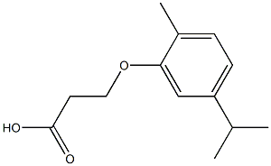 3-(5-isopropyl-2-methylphenoxy)propanoic acid 구조식 이미지