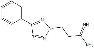 3-(5-phenyl-2H-1,2,3,4-tetrazol-2-yl)propanimidamide 구조식 이미지
