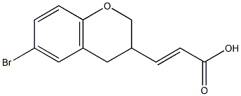 3-(6-bromo-3,4-dihydro-2H-chromen-3-yl)acrylic acid 구조식 이미지