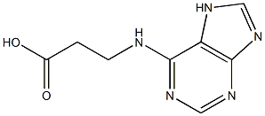 3-(7H-purin-6-ylamino)propanoic acid 구조식 이미지