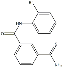 3-(aminocarbonothioyl)-N-(2-bromophenyl)benzamide Structure