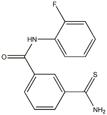 3-(aminocarbonothioyl)-N-(2-fluorophenyl)benzamide 구조식 이미지