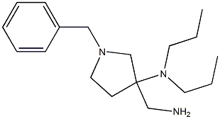 3-(aminomethyl)-1-benzyl-N,N-dipropylpyrrolidin-3-amine Structure