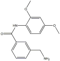 3-(aminomethyl)-N-(2,4-dimethoxyphenyl)benzamide 구조식 이미지