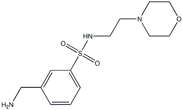 3-(aminomethyl)-N-(2-morpholin-4-ylethyl)benzenesulfonamide Structure
