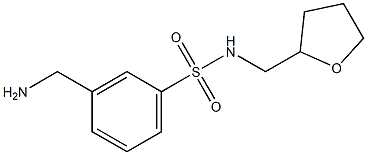 3-(aminomethyl)-N-(tetrahydrofuran-2-ylmethyl)benzenesulfonamide Structure