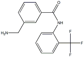 3-(aminomethyl)-N-[2-(trifluoromethyl)phenyl]benzamide 구조식 이미지