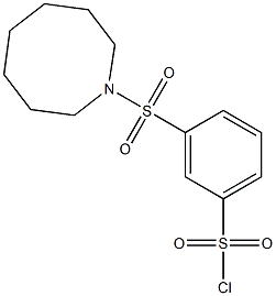 3-(azocane-1-sulfonyl)benzene-1-sulfonyl chloride Structure