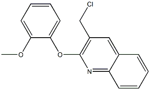 3-(chloromethyl)-2-(2-methoxyphenoxy)quinoline Structure