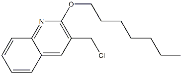 3-(chloromethyl)-2-(heptyloxy)quinoline Structure