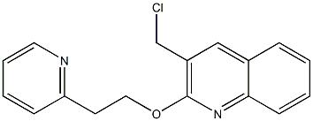 3-(chloromethyl)-2-[2-(pyridin-2-yl)ethoxy]quinoline Structure