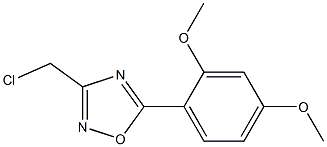 3-(chloromethyl)-5-(2,4-dimethoxyphenyl)-1,2,4-oxadiazole Structure