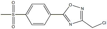 3-(chloromethyl)-5-(4-methanesulfonylphenyl)-1,2,4-oxadiazole 구조식 이미지