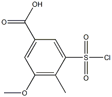 3-(chlorosulfonyl)-5-methoxy-4-methylbenzoic acid Structure