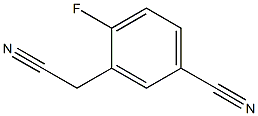 3-(cyanomethyl)-4-fluorobenzonitrile Structure