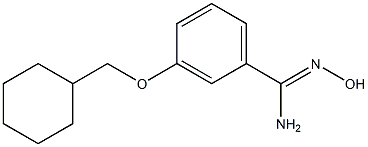 3-(cyclohexylmethoxy)-N'-hydroxybenzene-1-carboximidamide Structure