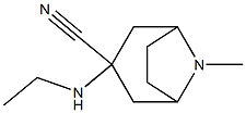 3-(ethylamino)-8-methyl-8-azabicyclo[3.2.1]octane-3-carbonitrile 구조식 이미지