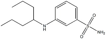 3-(heptan-4-ylamino)benzene-1-sulfonamide 구조식 이미지