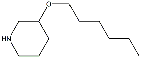 3-(hexyloxy)piperidine Structure
