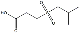 3-(isobutylsulfonyl)propanoic acid Structure