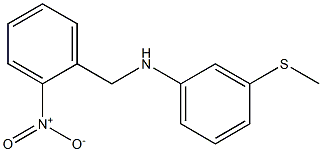 3-(methylsulfanyl)-N-[(2-nitrophenyl)methyl]aniline 구조식 이미지