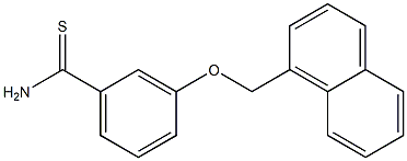 3-(naphthalen-1-ylmethoxy)benzene-1-carbothioamide 구조식 이미지