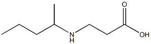 3-(pentan-2-ylamino)propanoic acid 구조식 이미지