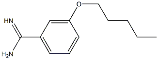 3-(pentyloxy)benzenecarboximidamide Structure