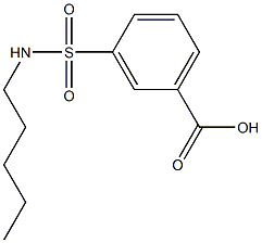 3-(pentylsulfamoyl)benzoic acid 구조식 이미지