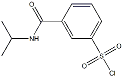 3-(propan-2-ylcarbamoyl)benzene-1-sulfonyl chloride Structure
