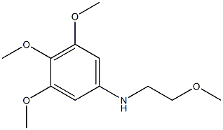 3,4,5-trimethoxy-N-(2-methoxyethyl)aniline 구조식 이미지