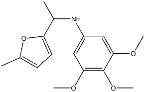 3,4,5-trimethoxy-N-[1-(5-methylfuran-2-yl)ethyl]aniline Structure