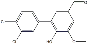 3',4'-dichloro-6-hydroxy-5-methoxy-1,1'-biphenyl-3-carbaldehyde Structure